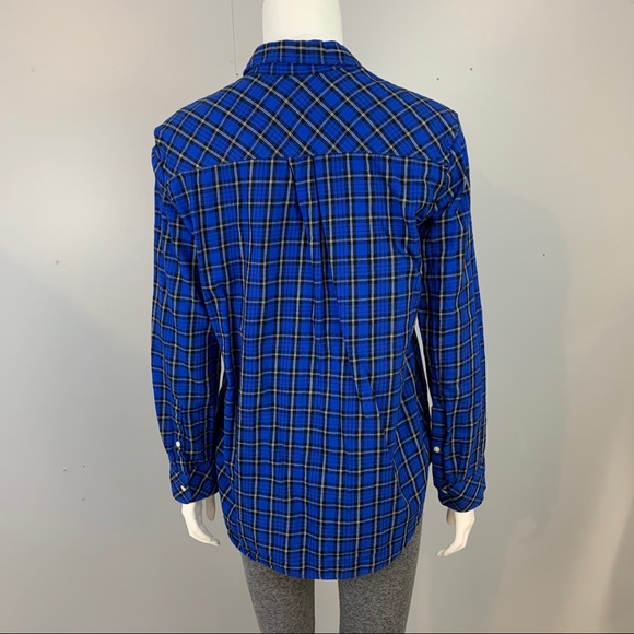 Gap Boyfriend Fit Popover Plaid Shirt - Picture 4 of 8